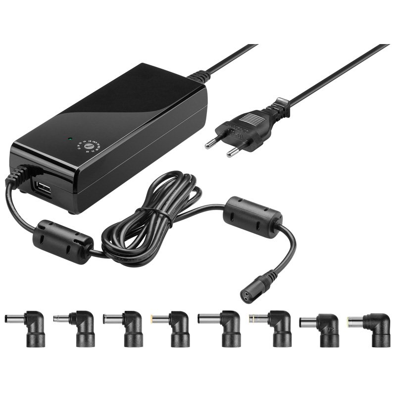 ALIMENTADOR UNIVERSAL 90W 9 FICHAS 12-22V/4A 87% PRETO