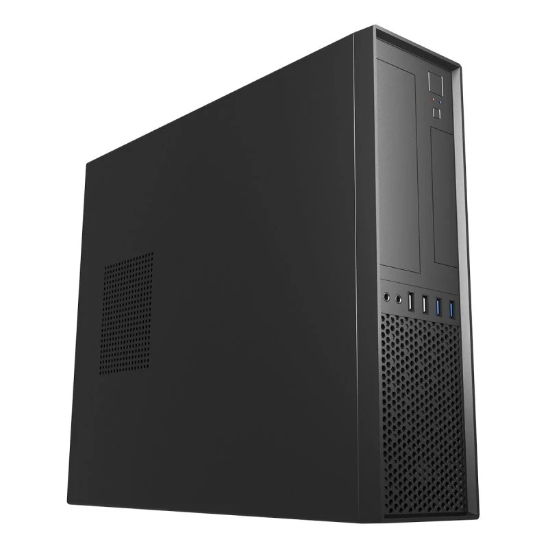 Caixa SLIM Desktop TFX UK 3001 BLACK 2*USB 3.0+2*USB 2.0 - Suporta Fonte TFX
