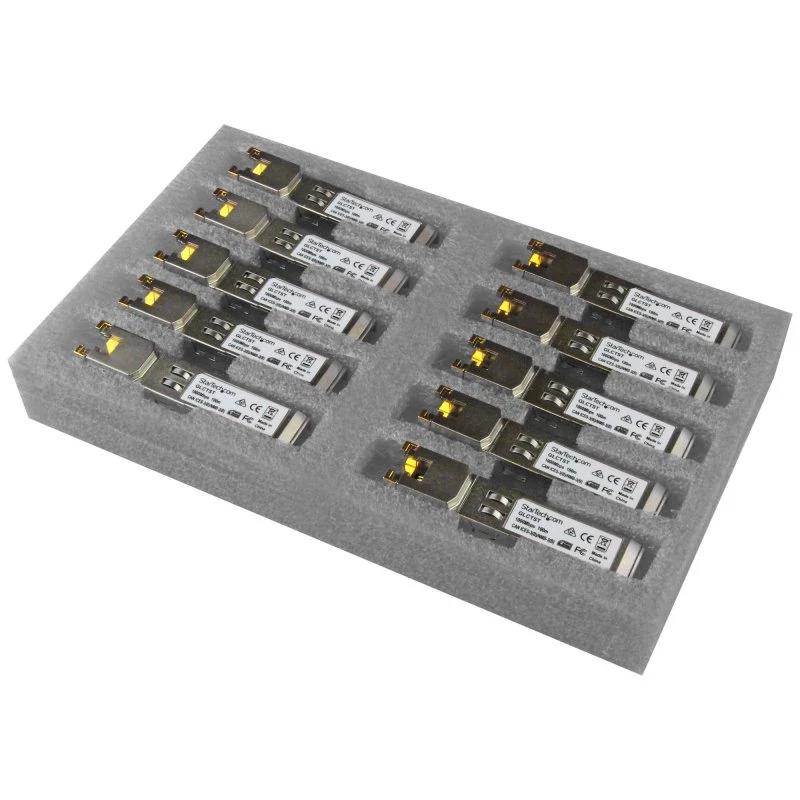 PAQUETE 10 MODULOS SFP RJ45