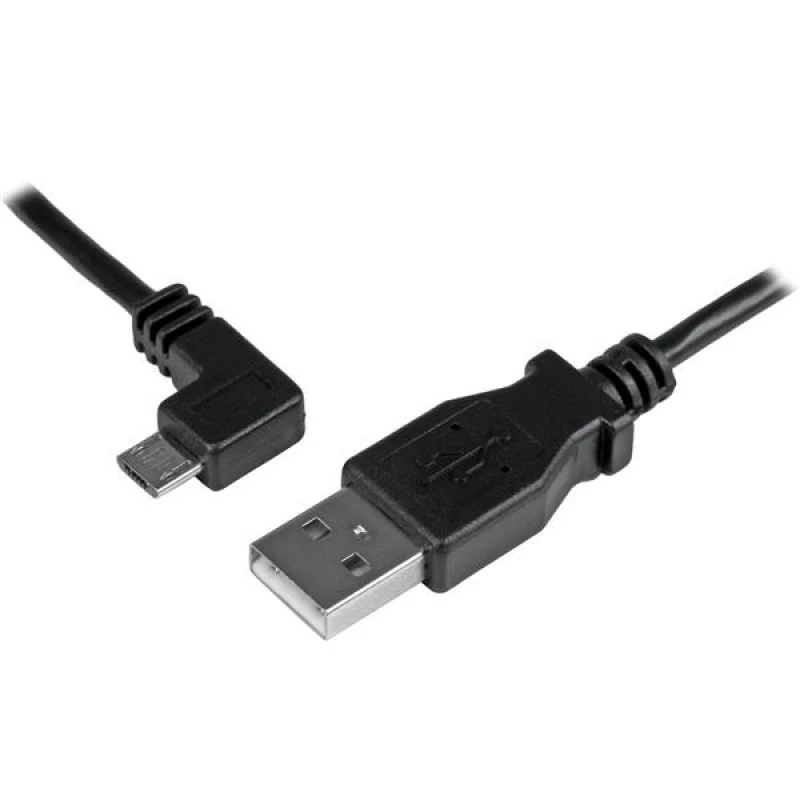 CABLE 1M MICRO USB ACODADO