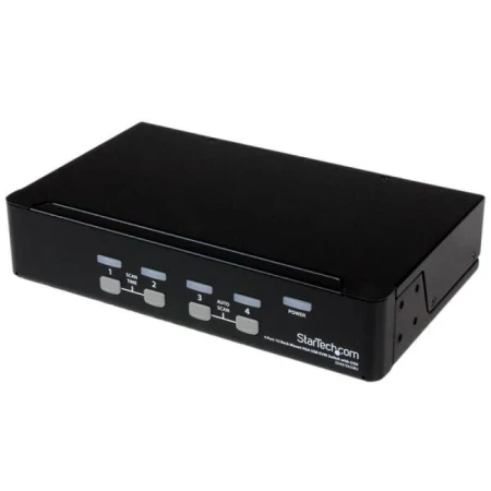 Startech 4-Port USB KVM Swith with OSD - TAA Compliant - 1U Rack Mountable VGA KVM Switch (SV431DUSBU) - Chave KVM - 4 x KVM port(s) - 1 utilizador local - desktop - para P/N: IM12D1500P, RACKCOND17HD, RKCONS1701, SVA12M2NEUA, SVA12M5NA, SVUSBVGA10,