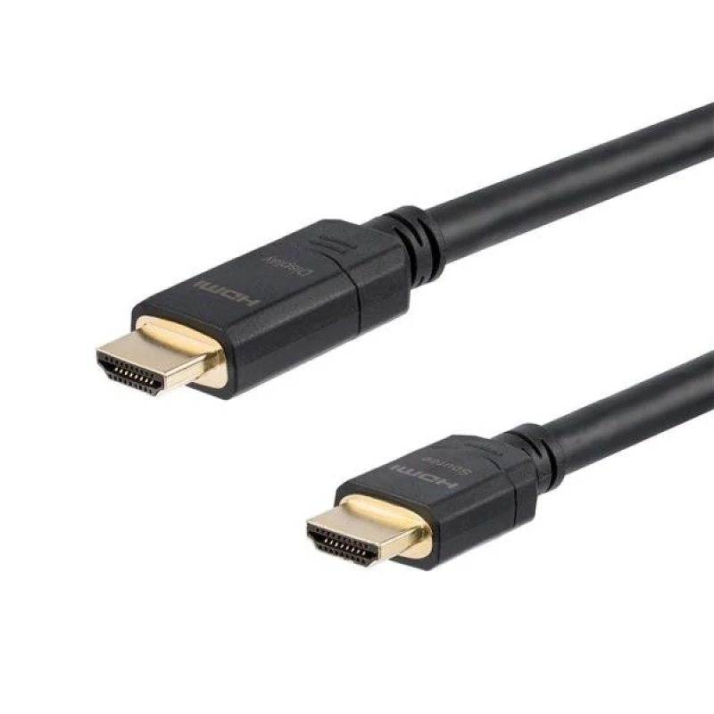 Startech 30m 100 ft High Speed HDMI Cable M/M - Active - 26AWG - CL2 rated In-wall Installation - Ultra HD 4k x 2k - Active HDMI Cable (HDMM30MA) - Cabo HDMI - HDMI macho para HDMI macho - 30 m - proteção dupla - preto