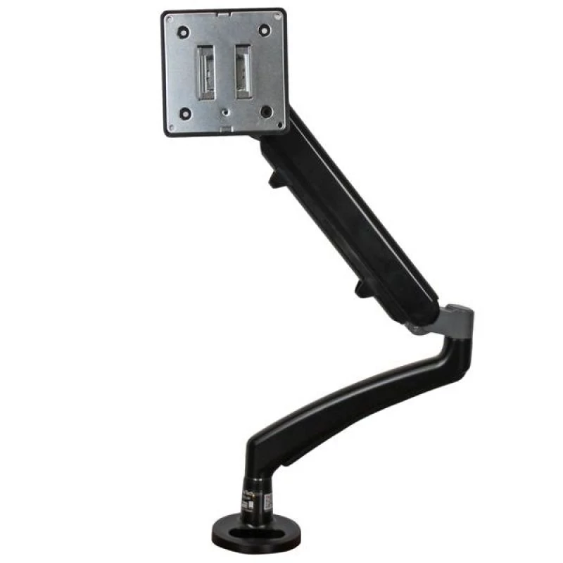 Startech Desk Clamp Monitor Mount - Adjustable - Supports Monitors 12" to 34" - Full Motion Slim VESA Mount Monitor Arm - Desk & Grommet Clamp -Black (ARMSLIM) - Kit de montagem - braço ajustável - para visor LCD - plástico, aço - preto - tamanho de