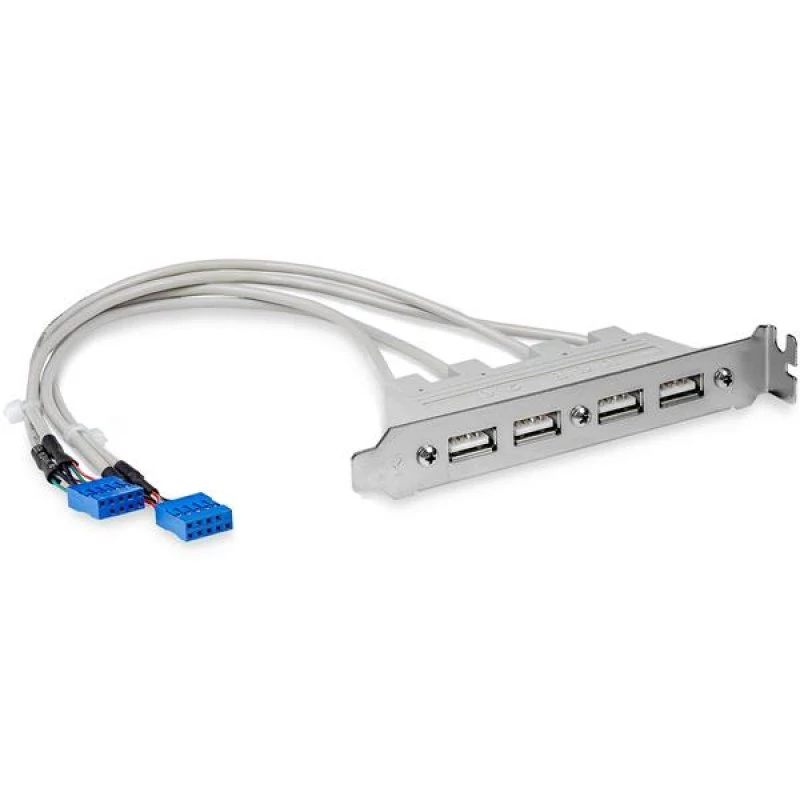 CABEZAL BRACKET 4 PUERTOS USB 2.0