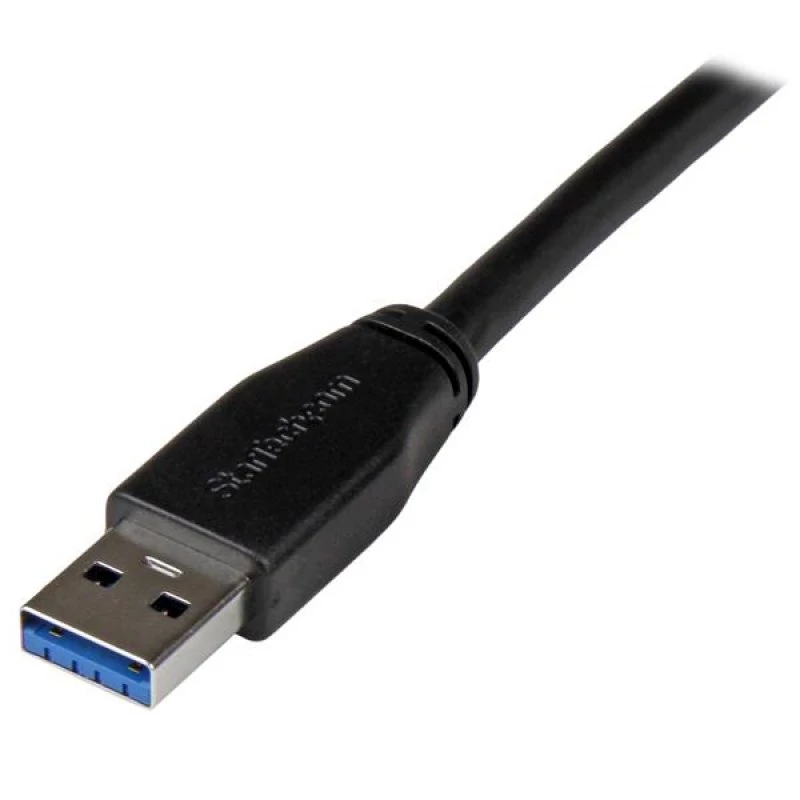 StarTech 30ft USB 3.0 USB-A to USB-B Cable - M/M - Active - USB Type-A to USB Type-B Cable - USB 3.1 Gen 1 (5 Gbps) Cable (USB3SAB10M) - Cabo USB - USB Type B (M) para USB Tipo A (M) - USB 3.0 - 10 m - moldado - preto