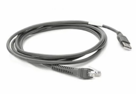 Zebra CBA-U21-S07ZBR - Black - 2.1 m - USB - EAS - Male CBA-U21-S07ZBR