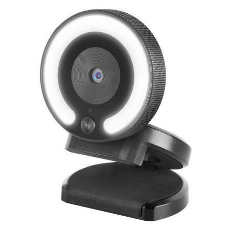 Webcam MARS GAMING MWPRO PRO 1920X1080 FHD, LIGHT RING, 90º FOV, GLASS, BLACK