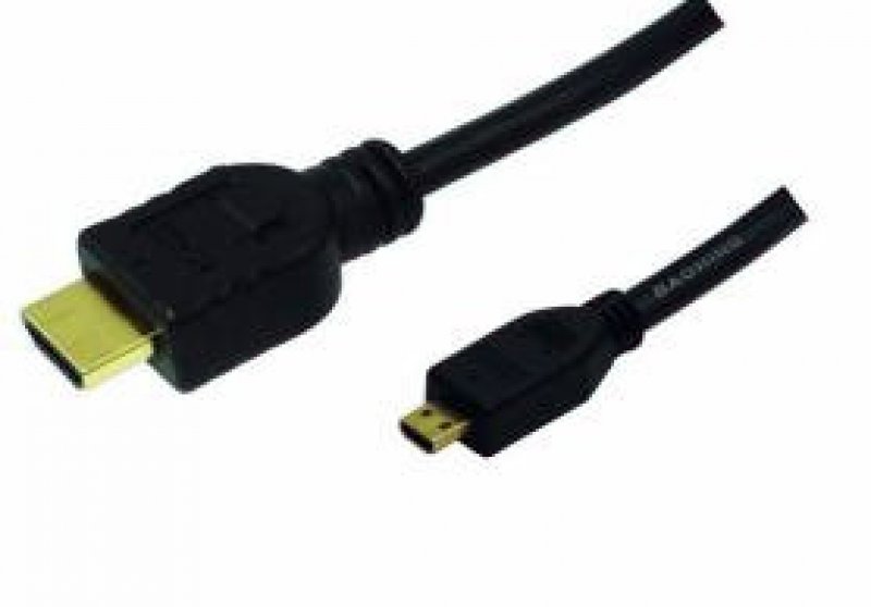 CABO HDMI M PARA MICRO HDMI M HIGHSPEED ETHERNET 2M GOLD PRETO