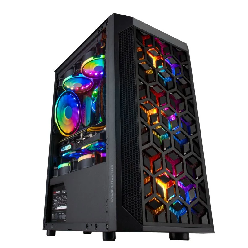  Mars Gaming MCM, MicroATX Compact PC Case, 16 Modes
