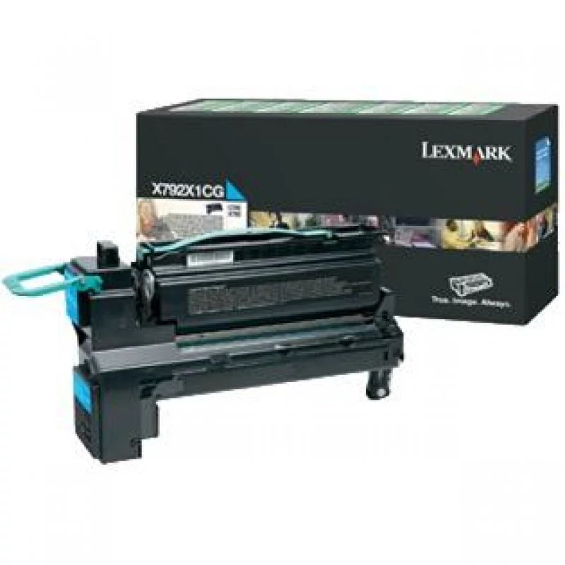 Toner LEXMARK X792X1CG Ciano de retorno 20K a 5 - X792