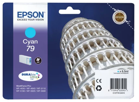 Tinteiro EPSON T79 Ciano L - WorkForce Pro WF-46xx/51xx/56xx