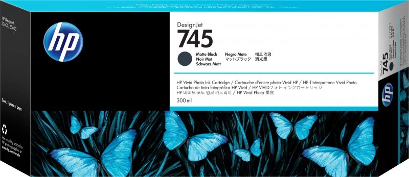 HP 745 300-ml Matte Black Ink Cartridge