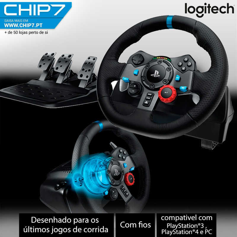 Volante Logitech G29 Driving Force / PS3 / PS4 / PS5 / PC - (941