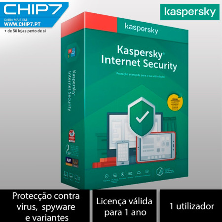 Software Kaspersky Internet Security MD 1 User 1 Ano BOX