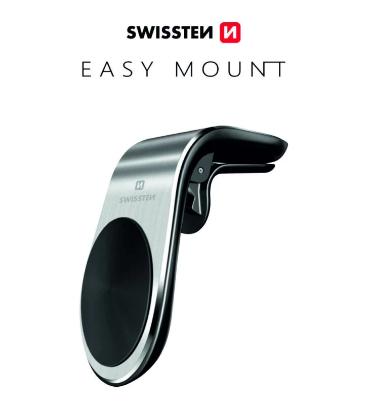 Swissten - Magnetic Car Holder Easy Mount (silver)