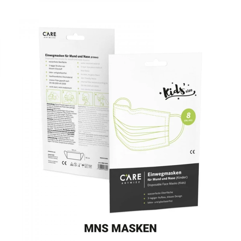ArtwizzCare - Disposable masks Kids size (8x)