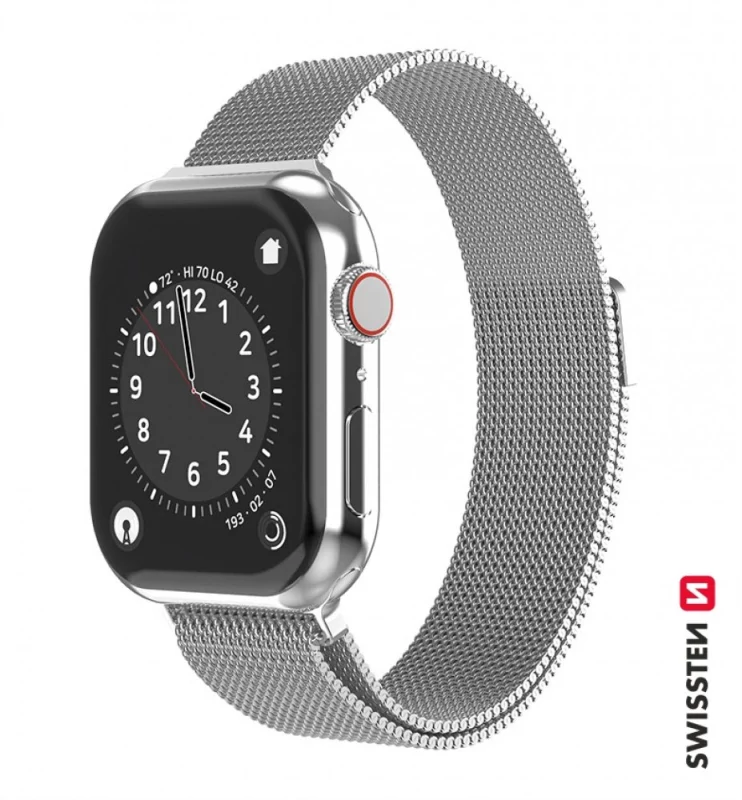 Swissten - Mesh Band for Apple Watch 38-41mm (silver)