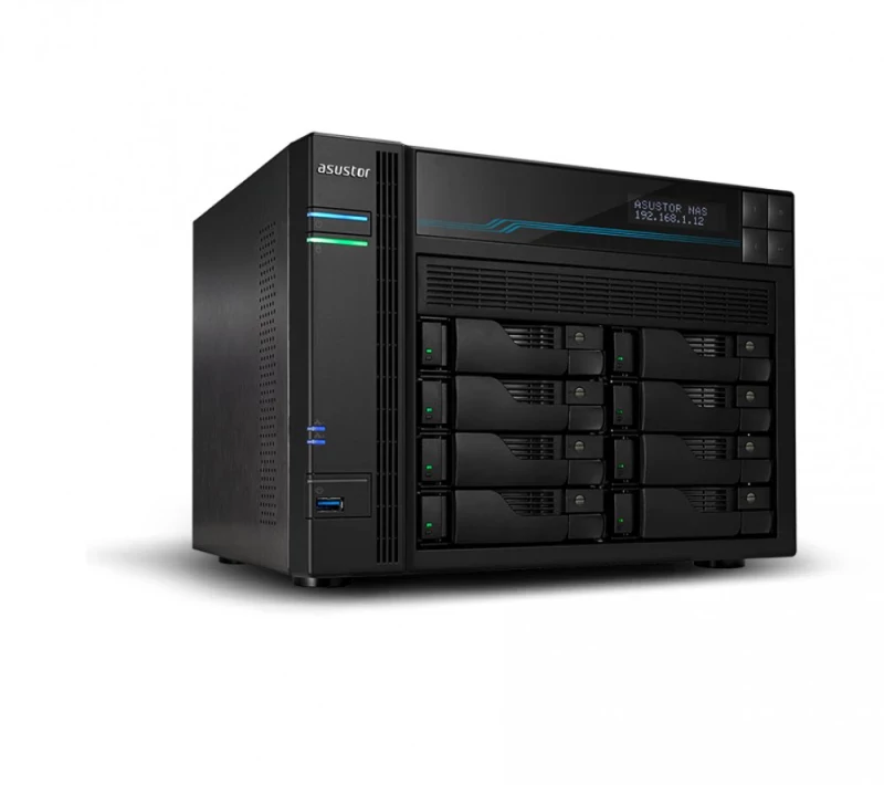 ASUSTOR AS6510T 10 Bay NAS Intel ATOM C3538 8GB DDR4 10GbE x2 2.5GbE x2 USB 3.2 Gen-1 x2 M.2 SSD 2280/2260/2242 SATA/PCIe SSD x2