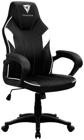 Cadeira Gaming ThunderX3 EC1 - Preto/Branco