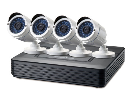 LEVELONE KIT VIDEOVIGILANCIA CCTV 4 CANAIS (INCL. CABOS E 4 CAMERAS)