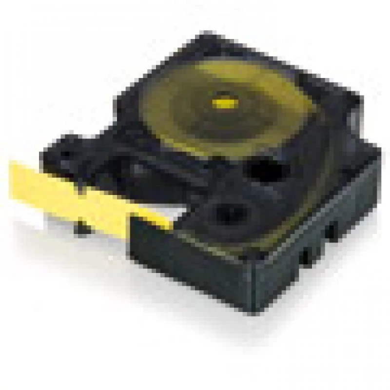 Dymo RHINO 18055 tubo termorretrátil preto no branco 12mm