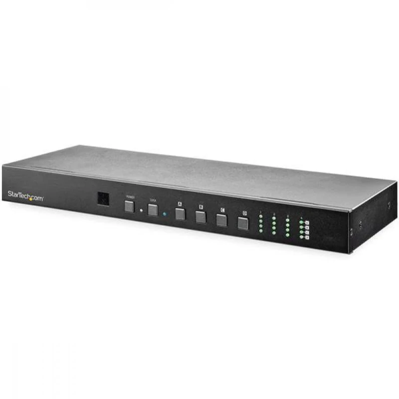 Startech 4x4 HDMI Matrix Switch with Audio and Ethernet Control - 4K 60Hz Video - Rack Mount HDMI 2.0 Splitter with Remote (VS424HD4K60) - Interruptor de vídeo / áudio - desktop
