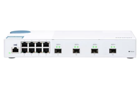 Switch Qnap 12 Portas 10/100/1000 Mbps Branco - QSW-M408S