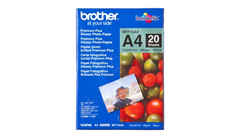 Papel "Glossy" A4. 20 folhas. p/ 130/ 145/ 330/ 350/ 240/ 440/ 465/ 540/ 560/ 660/ 750/ 770/ 3360/ 5460/ 845/ 885