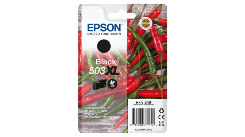 Tinteiro EPSON 503 pretoXL - WF-296x, XP-520x