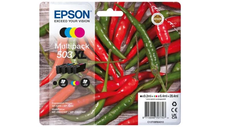 Tinteiro EPSON Multipack 4 503 coresXL - WF-296x, XP-520x