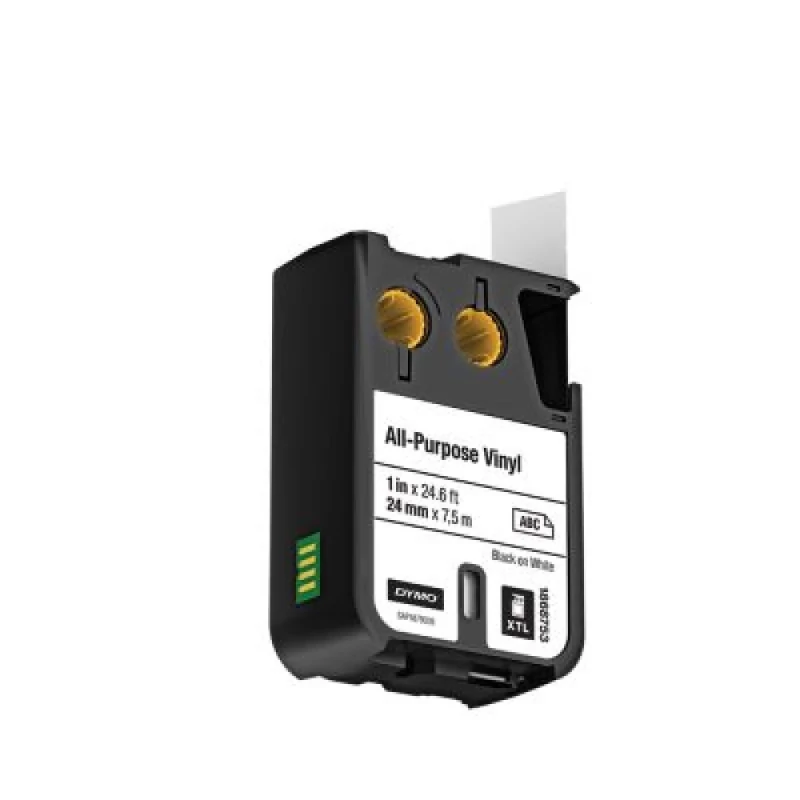 DYMO 1868753 XTL vinil multifuncional 24 mm preto sobre branco