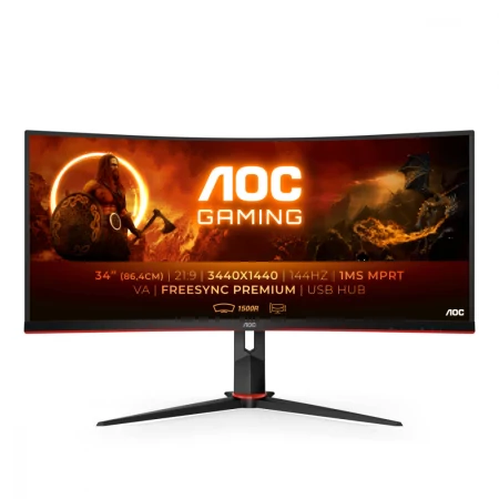 Monitor Gamer Gamemax 32´ Curvo, 144Hz, LED WQHD, Displa