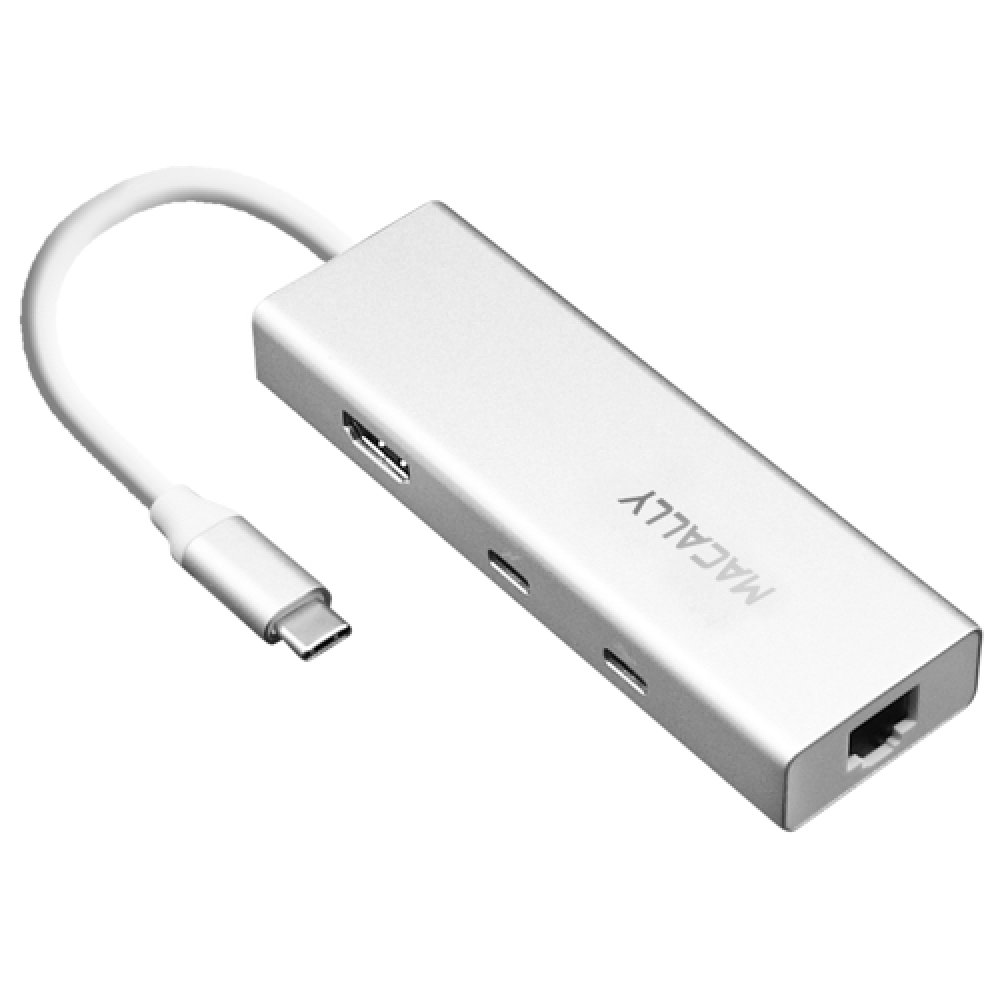 HUB Multiportas Macally - Aluminium 6 em 1 USB-C