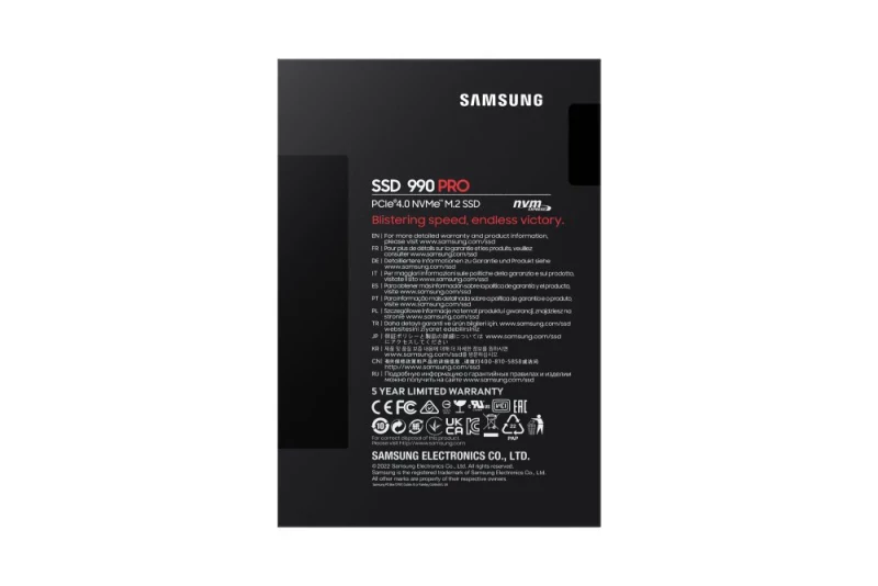 Disco SSD Samsung 990 PRO 2TB Gen4 M.2 NVMe | CHIP7