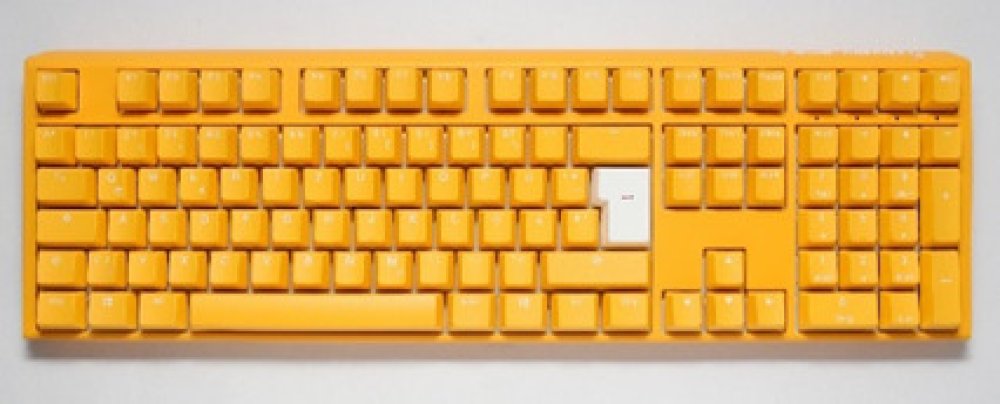 Conjunto de 109 Teclas + 10 Extra Ducky PBT Doubleshot Yellow Ducky (PT)