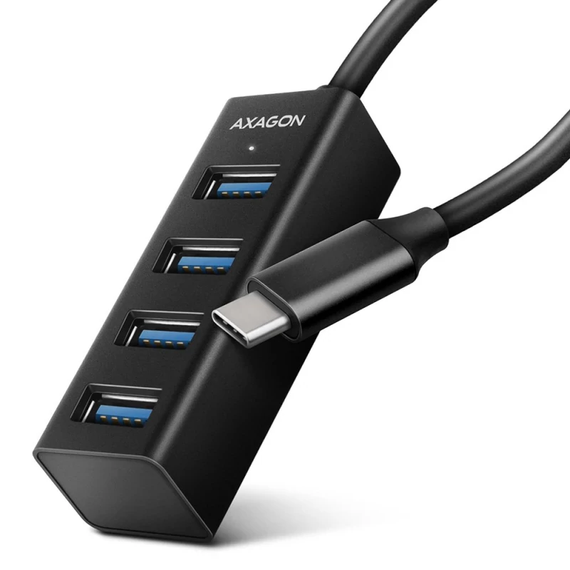 Mini Hub AXAGON HUE-M1C Superspeed USB-C, 4x USB 3.0 - 20cm