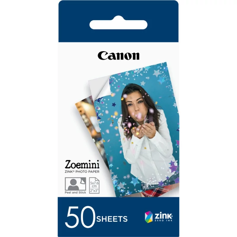 Papel Zink ZP-2030 - 50 folhas (para impressora Zoemini)