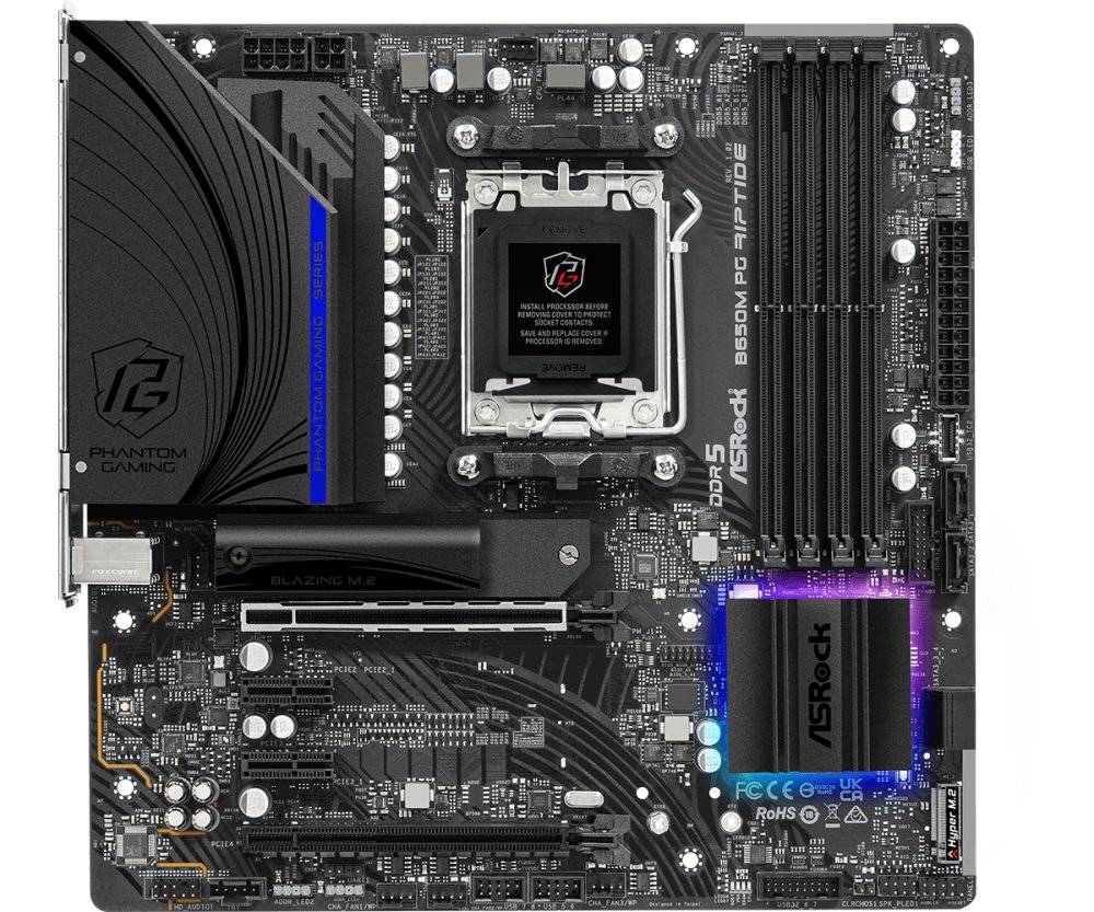 Asrock B650m Pg Riptide Amd B650 Ranhura Am5 Micr.