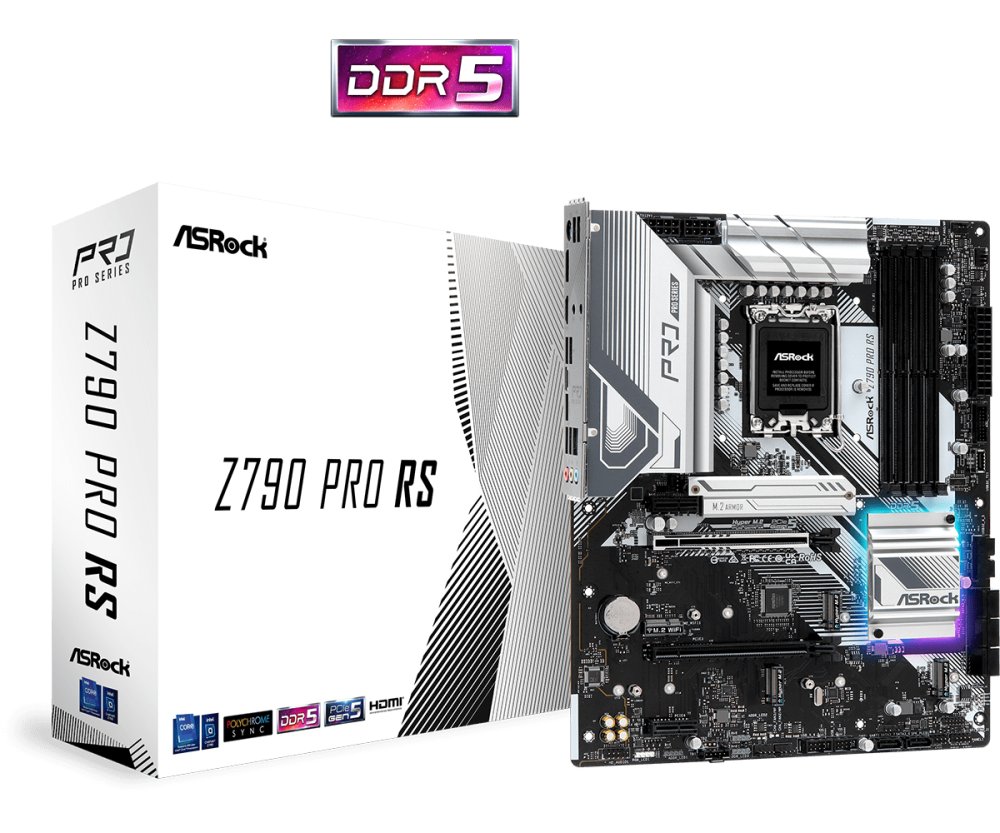 Asrock Z790 Pro Rs Intel Z790 Lga 1700 Atx