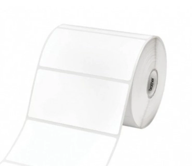 BROTHER LDP1M040060100I THERMAL LABELS 60MM X 40MM 1000/ROLL 8 ROLLS TD-4000 WHITE