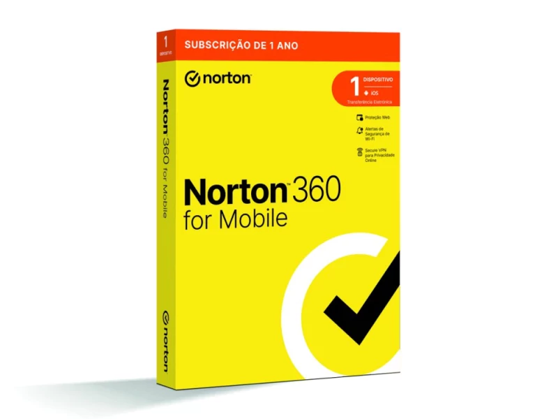 Pack 4 unid. NORTON 360 MOBILE > Oferta 1 unidade extra < PO 1 USER 1 DEVICE 12MO GENERIC RSP MM GUM - válido até 31 de Dezembro de 2026 ou fim de stock
