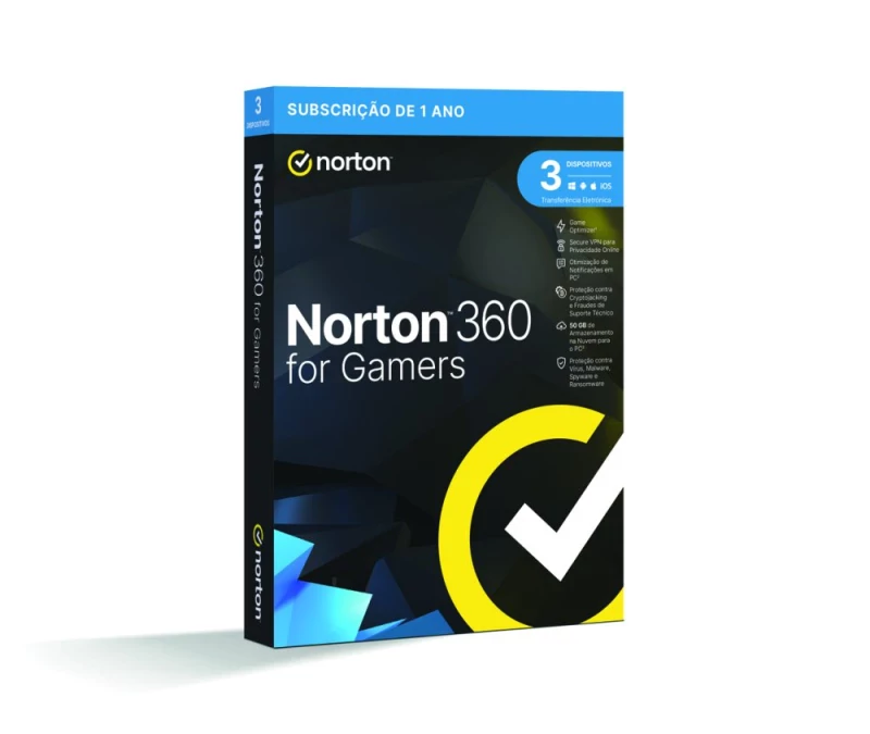 Pack 4 unid. NORTON 360 FOR GAMERS > Oferta 1 unidade extra < 50GB PO 1 USER 3 DEVICE 12MO GENERIC RSP MM GUM - válido até 31 de Dezembro de 2026 ou fim de stock