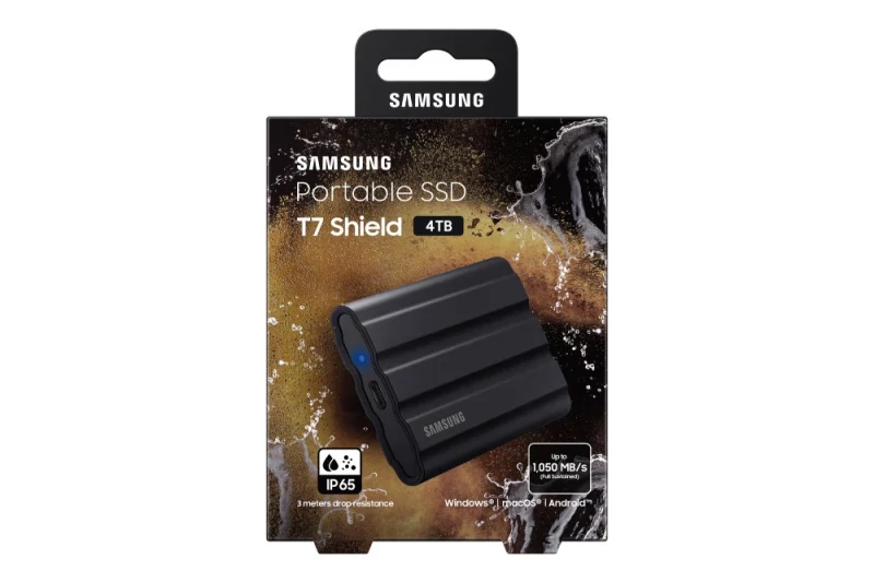 Disco Externo SSD Samsung T7 Shield 4TB USB3.2 Preto | CHIP7