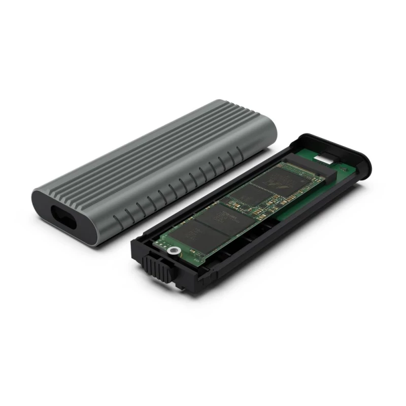 Adaptateur Maiwo USB 3.2 Gen2 Type C vers M.2 NVMe/SSD/M.2 SATA SSD, noir.