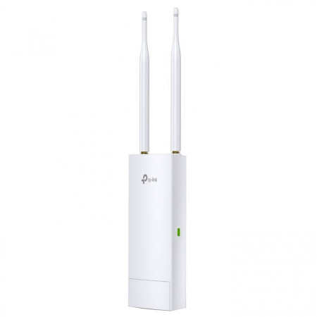 AP para Outdoor Wireless N 300Mbps - TP-Link EAP110-Outdoor. LAN 10/100Mbps. 2 antenas de 5dBi. PoE passivo.