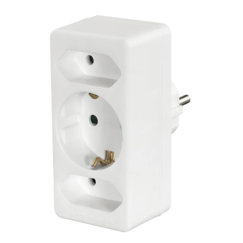 Tomada HAMA individual Shuck Com Supressor Branco - 223323