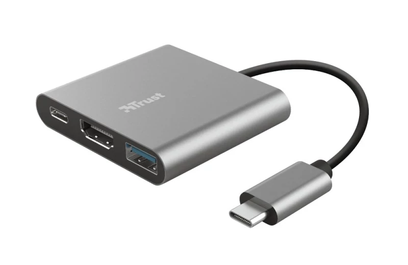 Adaptador Trust DALYX 3 em 1 USB-C