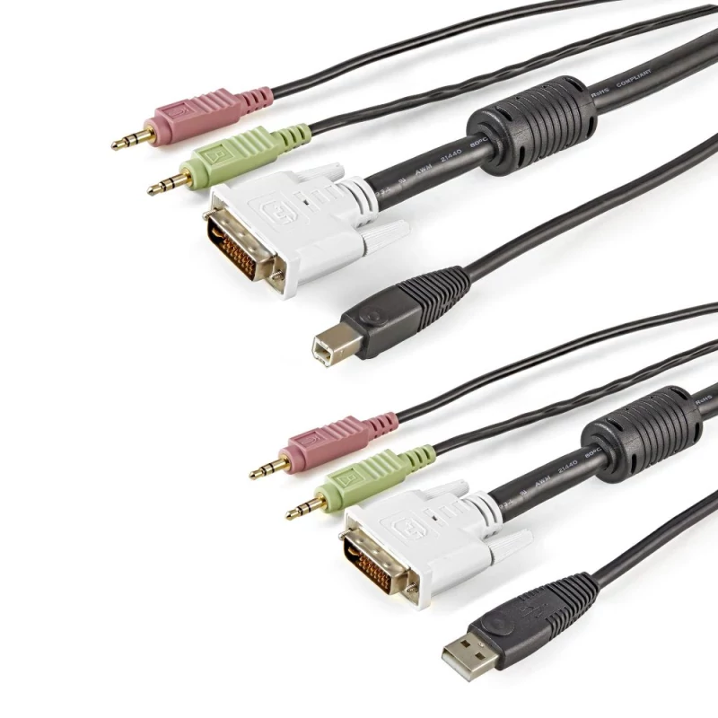 Cabo StarTech KVM 4 em 1 8m com DVI US