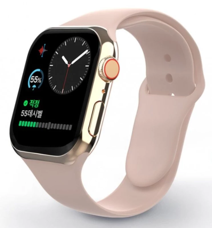 Swissten - Silicone Band for Apple Watch 42-49mm (pink sand)