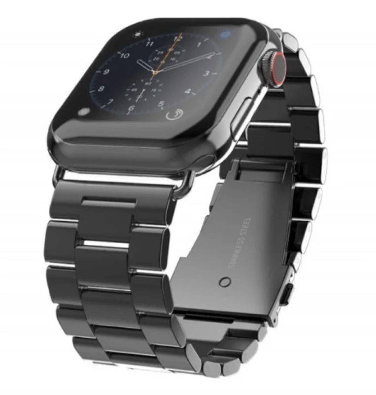 Swissten - Metal Band for Apple Watch 42-49mm (black)